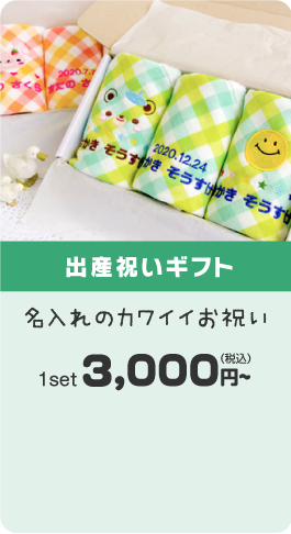 出産祝いギフト 3,000円〜