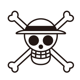One Piece ワンピース 海賊旗のマイボールスタンプ ワンピース海賊旗 シールdeネーム