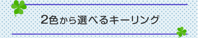 2タイプから選べるキーリング