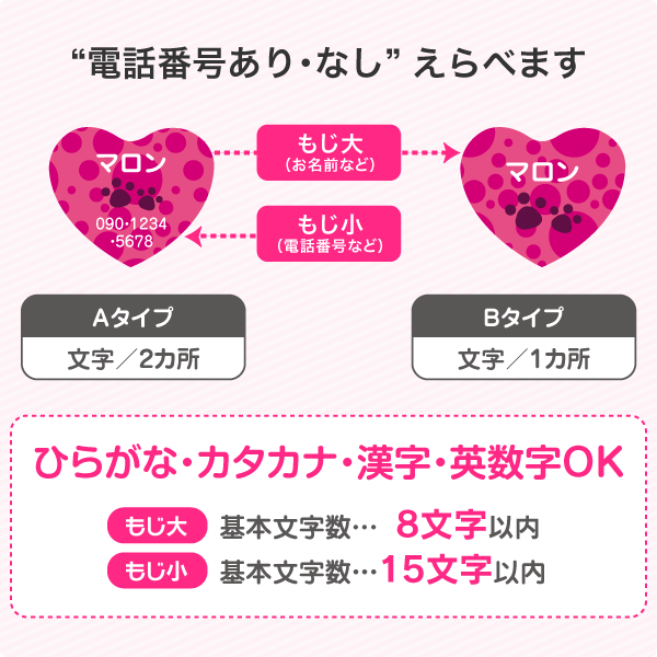 “電話番号あり･なし”えらべます