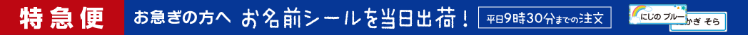 特急便　お名前シール