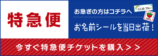 特急便　お名前シール