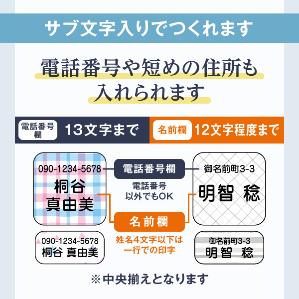 推奨文字数 10〜12文字