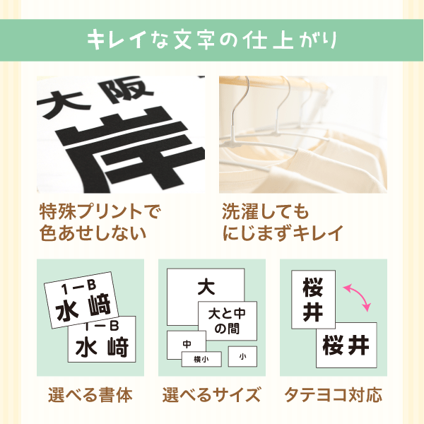 キレイな文字の仕上がり