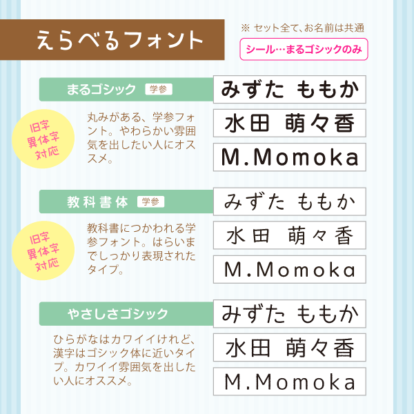 えらべるフォント